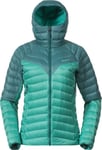 Bergans Women's Tind Light Down Jacket Hood Light Malachite Green/Malachite Green, L