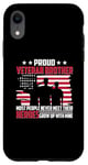 Coque pour iPhone XR Proud Veteran Brother Heroes American Flag Patriotic