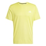 adidas Homme Train Essentials Training Tee, Pure Sulfur/White, S