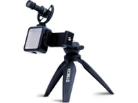 Synco Synco Vlogger Kit 2 Microphone M1s Microphone Set, Led Lamp, Mobile Holder, Tripod