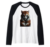 Fierce Jungle Tiger Spirit Fantasy Artwork Raglan Baseball Tee