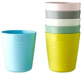 IKEA Kalas 004.613.79 Childs Plastic Mug Pastel Multicoloured 6 x 17 Centimetre