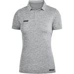 Jako Women's Polo Shirt, Size 34, Light Grey