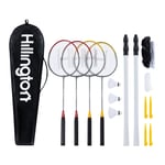 4-Player Badminton Tournament Set with Reusable Carry Case