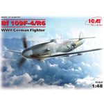 MESSERSCHMITT Bf 109F-4/R6 WWII GERMAN FIGHTER KIT 1:48 ICM Kit Aerei Modellino