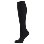 Trofe Cotton Knee Socks Strumpor Svart Strl 39/42 Dam