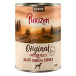 Purizon Adult 24 x 400 g - kornfri - Senior: Kyllingfilet med Black-Angus