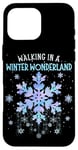 iPhone 16 Pro Max Walking In A Winter Wonderland Tie Dye Snowflake Christmas Case