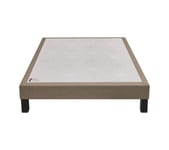 Sommier bronze 160x200 cm EPEDA BIEN-ETRE tissu