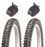 2Pneu de vélo pneu vélo-BMX/VTT-20x 2.125-& Schrader Tuyau