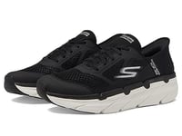 Skechers Homme Max Cushioning Slip-ins – Chaussures de Course à Pied avec Mousse à mémoire de Forme Basket, Noir/Blanc, 45 EU Large