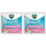 2x Vicks Babyrub Ointment For Baby Massage 50g | Soothing, Relaxing Aloe Vera