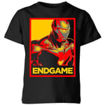 Avengers Endgame Iron Man Poster Kids' T-Shirt - Black - 3-4 ans