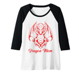 Womens Dragon Mom Tee Fantasy Mother Mythical Mama Mummy Dragons Raglan Baseball Tee