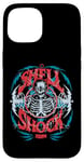 Coque pour iPhone 15 Squelette de choc de l'armée zombie