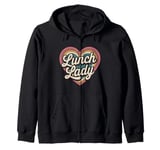 Lunch Lady Heart Cafeteria Worker Zip Hoodie