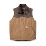 Carhartt MONTANA DUCK VEST - CARHARTT BROWN/COFFEE - S