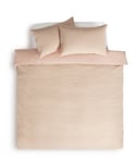 Habitat Cotton Waffle Plain Neutral Bedding Set - Kingsize