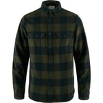 Fjällräven Fjällräven Övik Heavy Flannel Shirt M - Deep Forest-dark Navy - Herr - XXL- Naturkompaniet