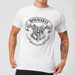 T-Shirt Homme Blason de Poudlard - Harry Potter - Blanc - 5XL