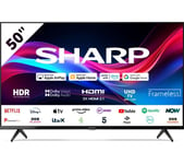 50" SHARP 4T-C50GJ4725K  Smart 4K Ultra HD HDR LED TV, Black