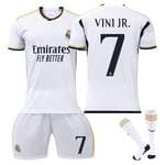 23-24 Vini Jr. 7 Real Madrid tröja Ny säsong Senaste fotbollströjor för vuxna för barn Godsaker Säsongsuppdatering- Perfet Adult XL（180-190cm）