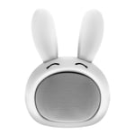 Enceinte Bluetooth 3W Autonomie 3h Design Lapin Lumineux Moxie Blanc