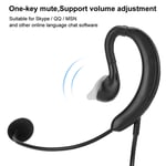 Ear Hook Headset Usb Headphone Computer Notebook Accessory For Skype / Qq