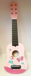 Pink Butterfly 21" KIDS WOODEN ACOUSTIC GUITAR MUSICAL INSTRUMENT CHILD TOY