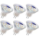 6st MR11 LED-lampor GU4 Spotlight-lampor 3W 18LEDs (Cool White)