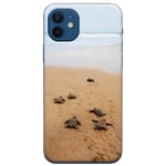 Azzumo Sea Turtle Hatchlings on the Beach Soft Flexible Ultra Thin Case Cover For the Apple iPhone 12 6.1" (2020)