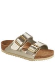 Birkenstock Arizona Kids Metallic Gold Sandal, Gold, Size 12 Younger