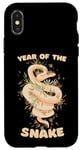 iPhone X/XS Celebrate Chinese New Year of the Snake 2025 Floral Flowers Case