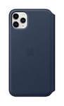 Apple Leather Folio (for iPhone 11 Pro Max) - Deep Sea Blue