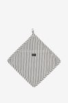 Lexington - Grytlapp Icons Cotton Herringbone Striped Potholder - Svart