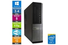 Dell OptiPlex 9010 Unité Centrale PC, Intel Core I7-3770, 3.4 GHz, 16GO  DDR3 RAM, 1TO SATA, Windows 10, 36cm x 17.5cm x 41.7cm Dimensions