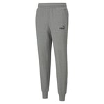 PUMA Men's Logo Tr Cl Knitted Pants, Medium Gray Heather, M UK