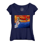 T-Shirt Femme Col Echancré Nico Robin Dragon One Piece Pirates Manga