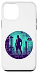 Coque pour iPhone 12 mini Silhouette d'homme musclé futuriste : force en vert