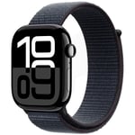 Apple Watch Series 10 GPS 46mm Jet Black Aluminium Sport Loop MWWR3 - Unisex - 46 mm - Smartklokke - Quartz med lader