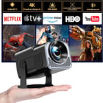 Videoprojecteur, Mini Projecteur Full Hd 1080P Supporte 4K, Videoprojecteur Portable Rotation À 180°, Mini Videoprojecteur Avecavec Android 11.0, Wifi6 Bt5.0, Auto Keystone, Compatible Usb/Hdmi