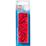 Prym 393238 Bouton pression sans couture Motif étoile Rouge Taille unique