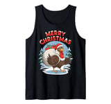 Merry Christmas Wild Turkey Tank Top