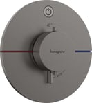 Hansgrohe ShowerSelect Comfort S Avsperring, 1 uttak, Børstet Sort Krom - 15553340