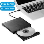 ZS33709 - Slim USB 3.0 DVD RW extern CD-brännare för bärbar dator