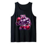 Boxing Pig Boxer Hog Kickboxer MMA Fighter Combat Sports Gym Tank Top