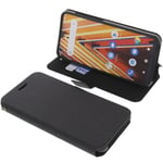 Bag for Archos Oxygen 63 Book-Style Protective Cover Phone Case Book Black