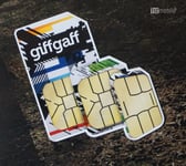 GIFF GAFF Sim Card, Pay As You Go. New and sealed. NO MONTHLY TOP UP REQUIRED