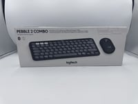 LOGITECH Pebble 2 MK380 Wireless Keyboard & Mouse Set - Black