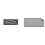 Logitech MX Mechanical Mini Wireless Illuminated Keyboard, Tactile Quiet Switches, Backlit & Desk Mat - Studio Series, Multifunctional Large Desk Pad, Extended Mouse Mat